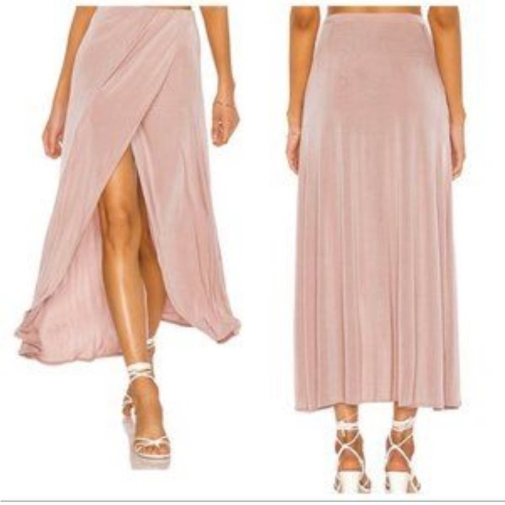 FREE PEOPLE Women's Dusty Dogwood Smoke & Mirrors Pull On Faux Wrap Skirt XS - Picture 3 of 15